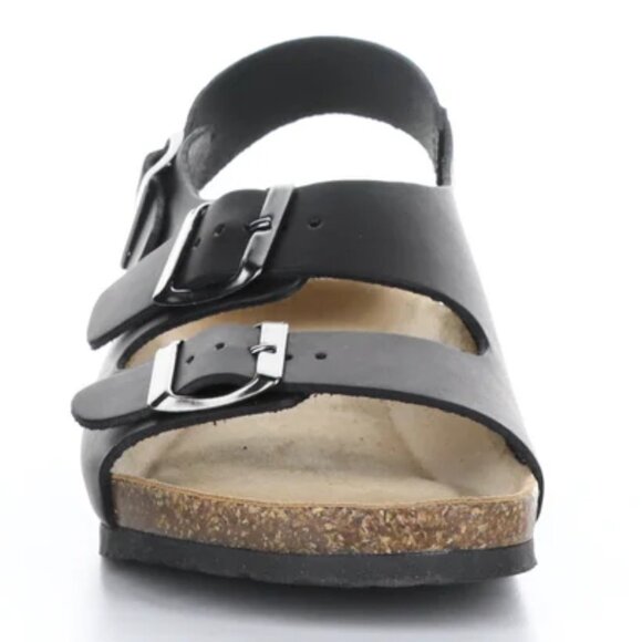 EUC Men's Bos. & Co. "Indiana" Black Leather Buckle Sandals, Size 10 (EUR 43) - Picture 3 of 11